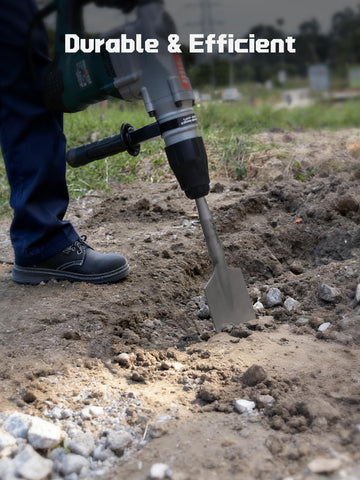 AZUNO SDS Max clay spade bit reaches tough ground effectively.
