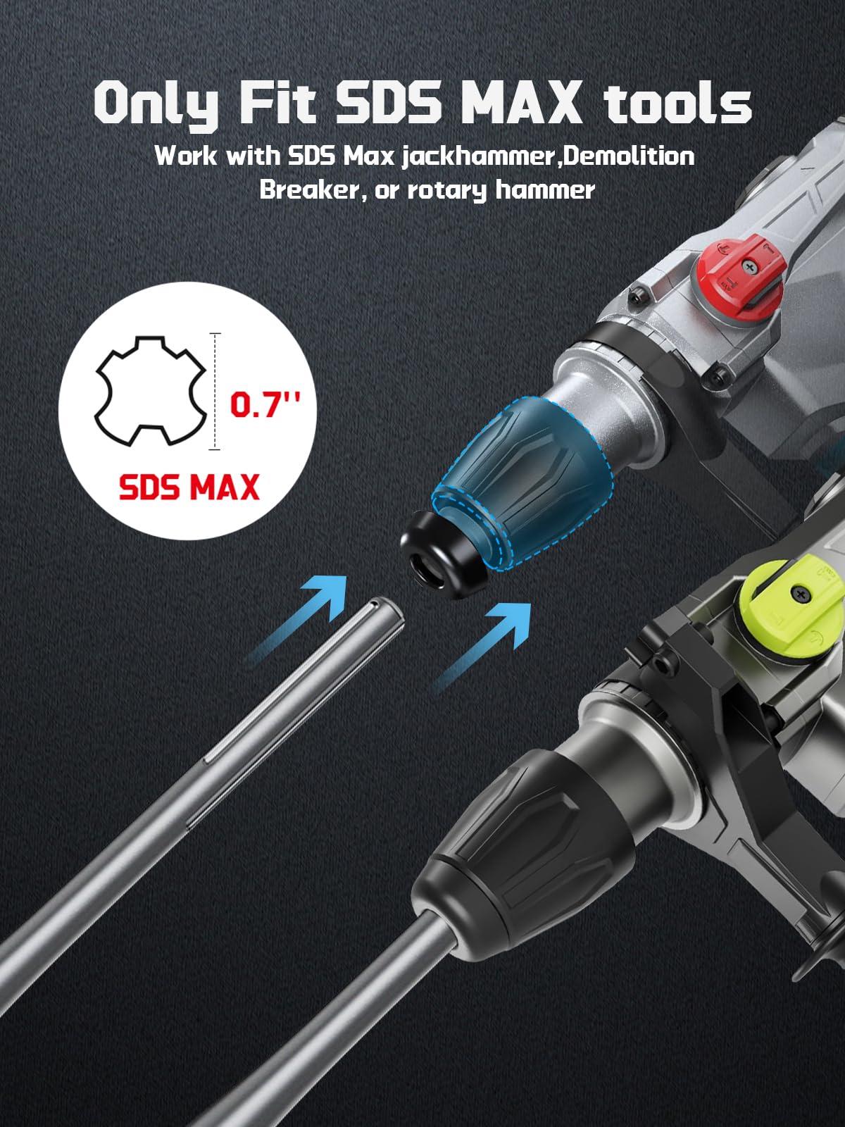 AZUNO clay spade bit ergonomic blade in action reduces user fatigue.