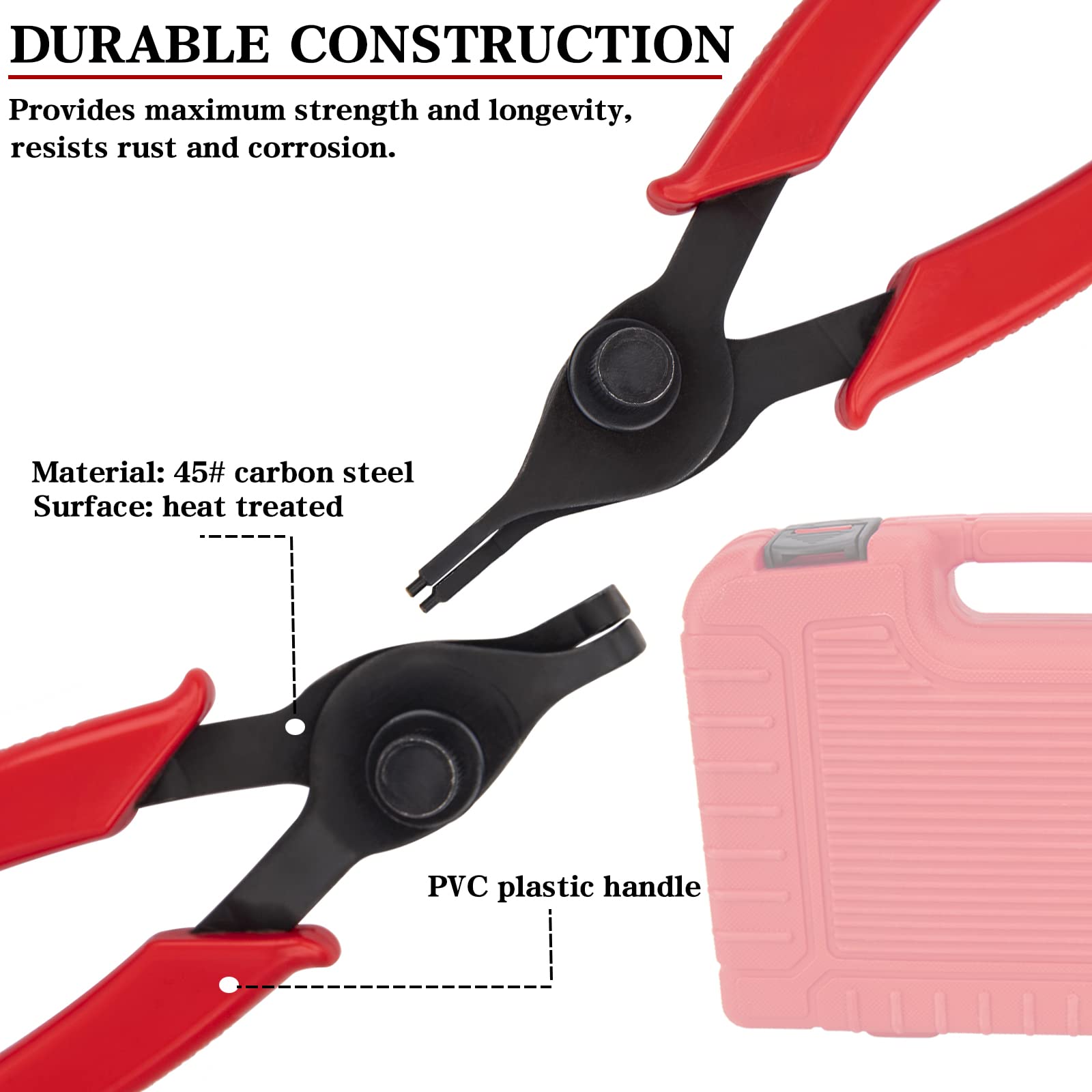 AZUNYYDS Bent Tip 5.6-Inch Pliers offer precise reach in tight spaces.