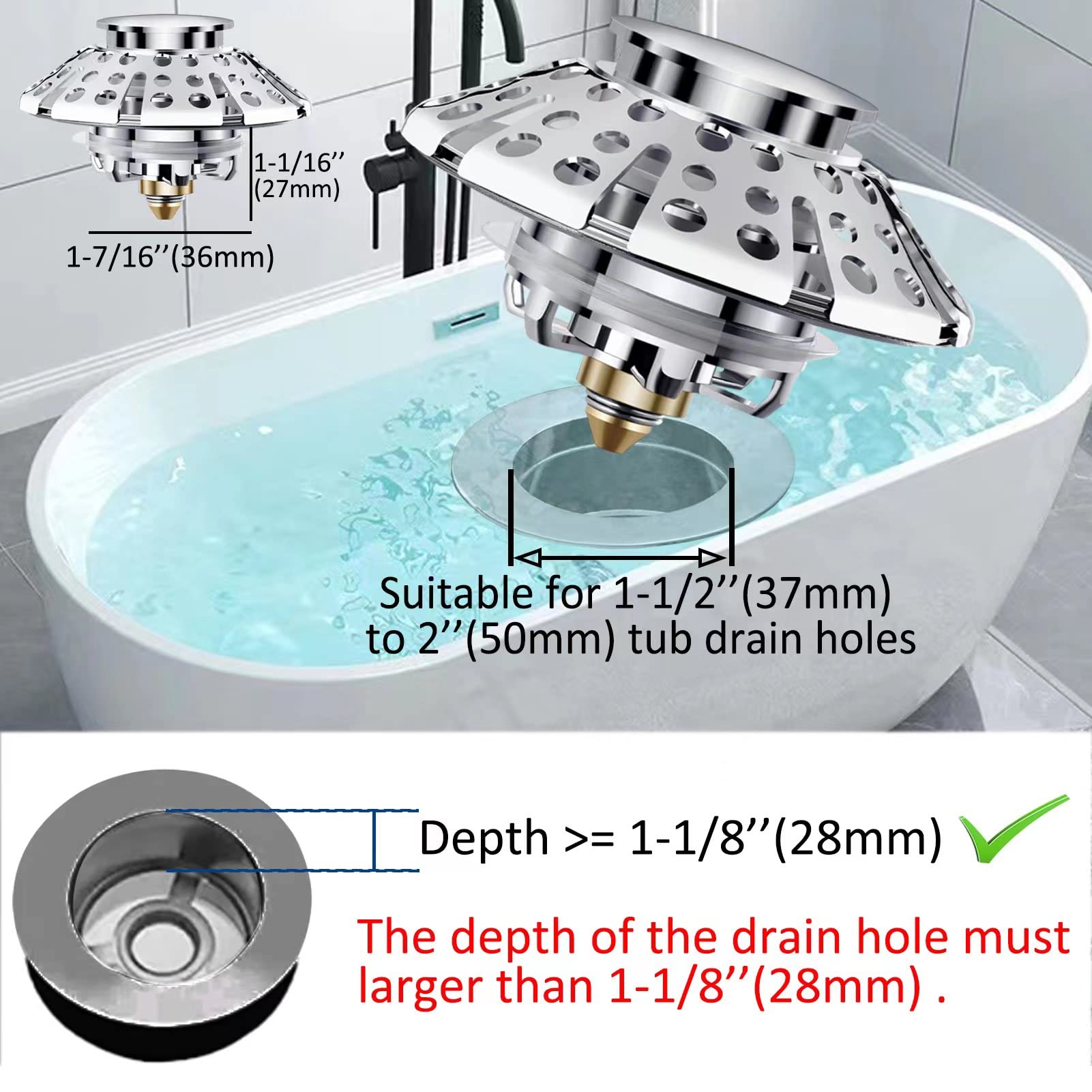 AzWzz stainless steel stopper core ready for durable use.