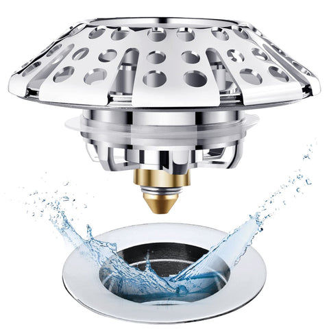 AzWzz universal tub stopper main view showing easy installation.