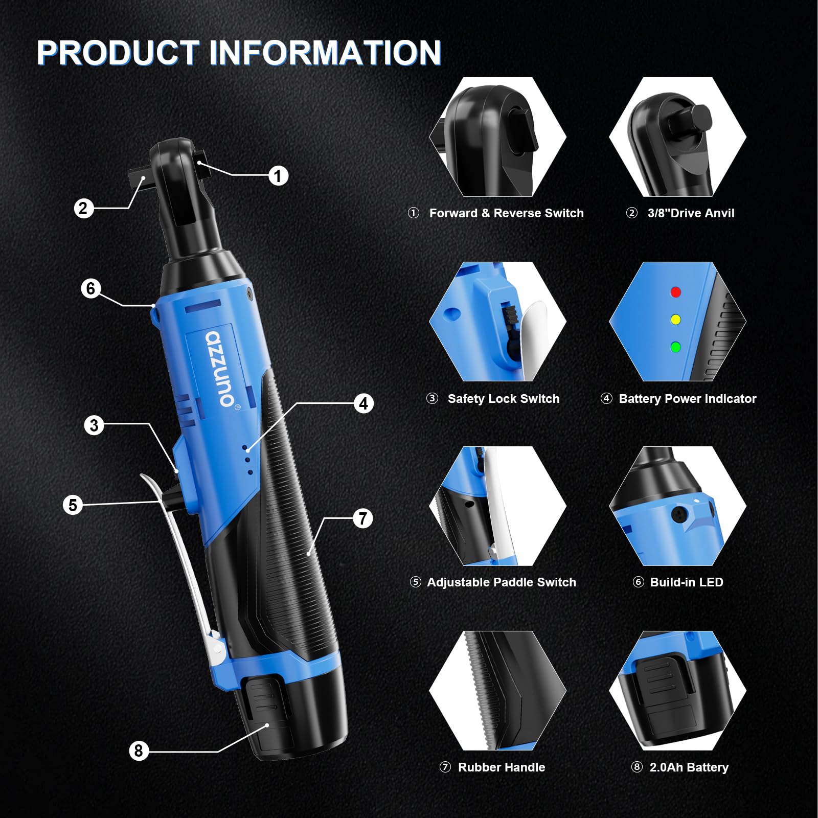 AZZUNO carry case keeps the kit organized for on-site tasks.