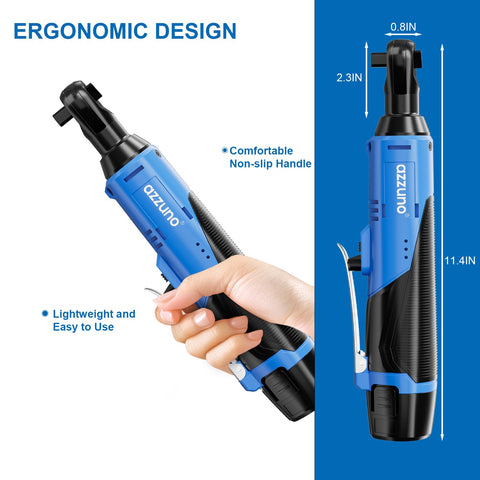 AZZUNO fast charger enables rapid recharging between tasks.
