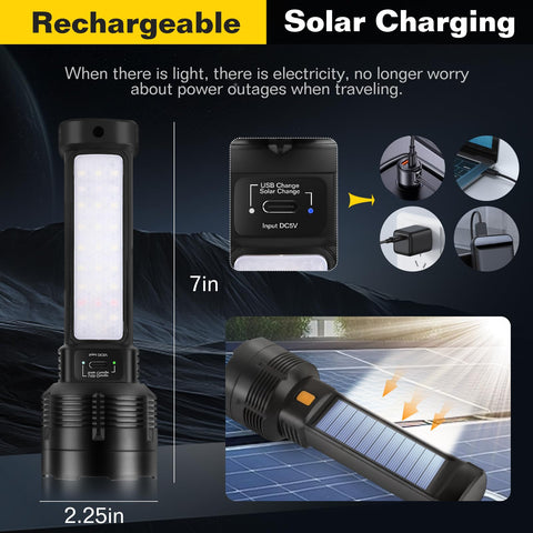 B013 COB side light provides nearby area illumination for tents or workspaces.
