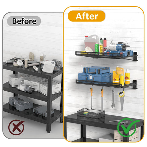 BABKAS compact wall-mount design saves floor space in garages, offices, and laundry rooms