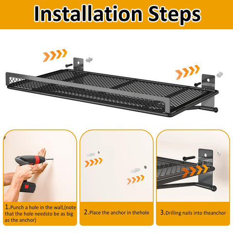 BABKAS easy-installation kit includes hardware for quick mounting on sturdy walls