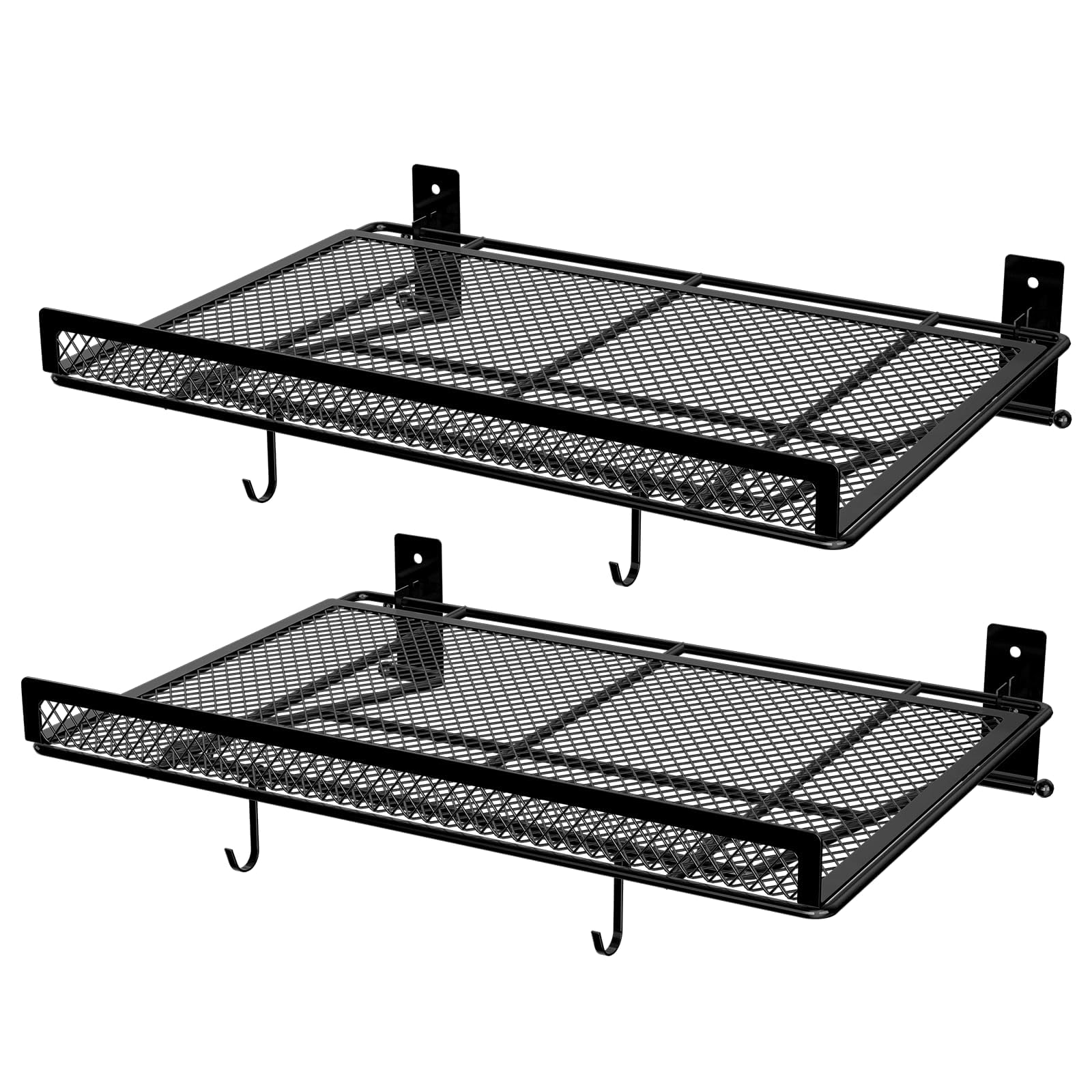 BABKAS garage wall shelving assembled demonstrates space-saving storage for tools and supplies