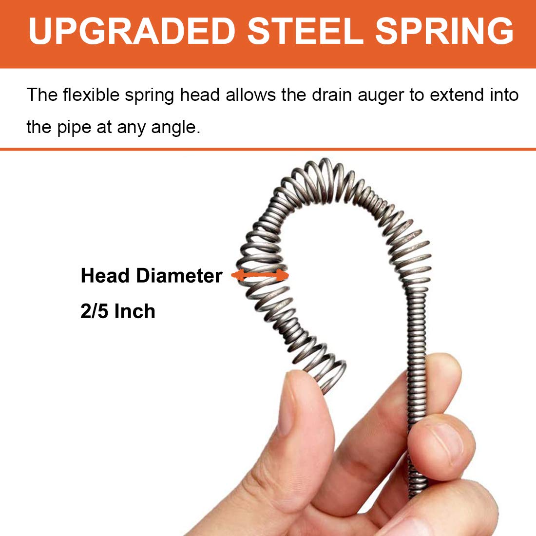 Drill adapter option for powered use on the BACEYIOU drain auger