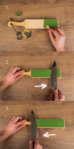 Bacher wooden handle detail highlighting sustainable craftsmanship and natural grain
