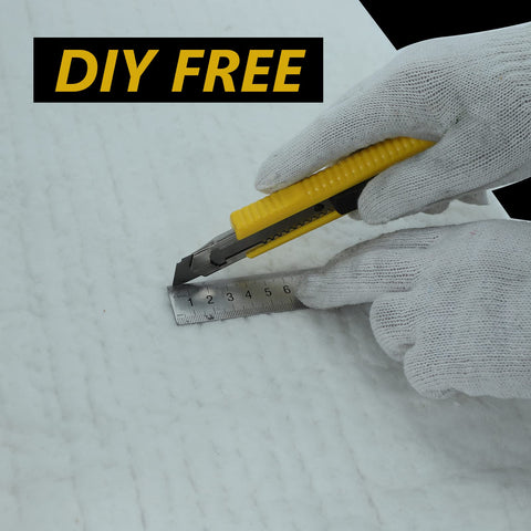 BACLAUGH easy-cut blanket for custom shapes in heating equipment