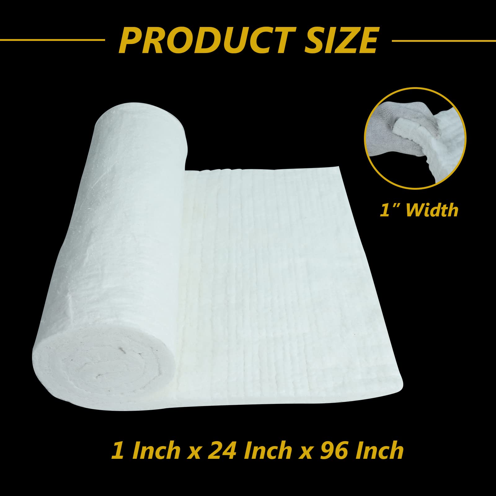 BACLAUGH 2400°F blanket suitable for kilns and forge applications