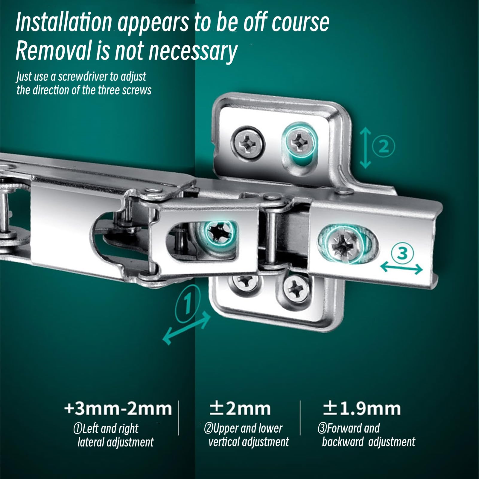 BADALU removable mounting plate illustrates easy DIY installation