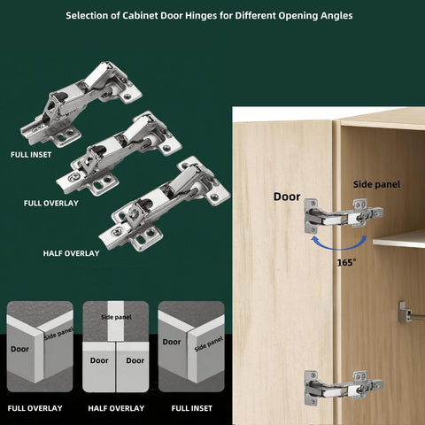 BADALU two-pack hinges with screws included for ready upgrade