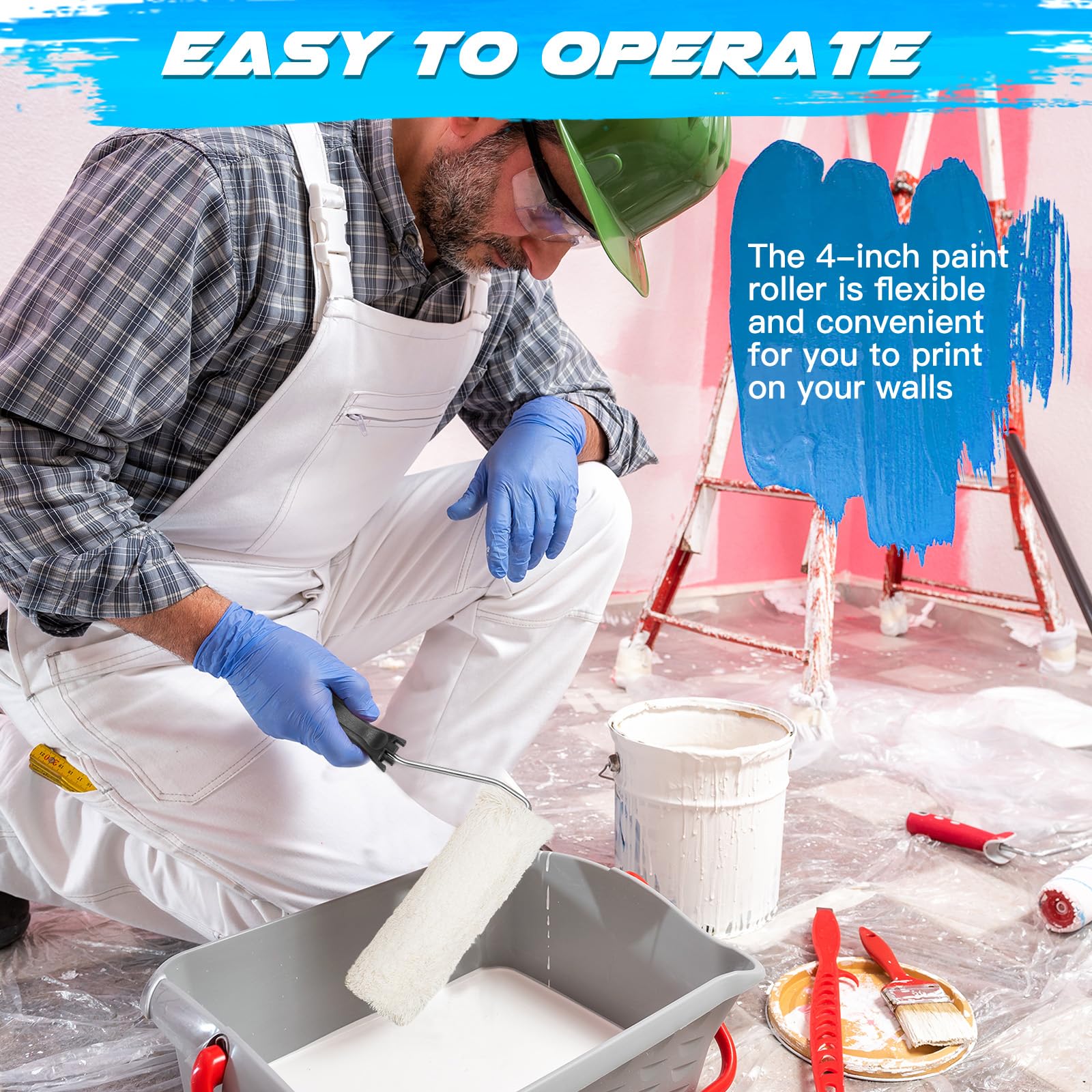 Baderke compact roller set fits tight spaces and easy maneuverability.