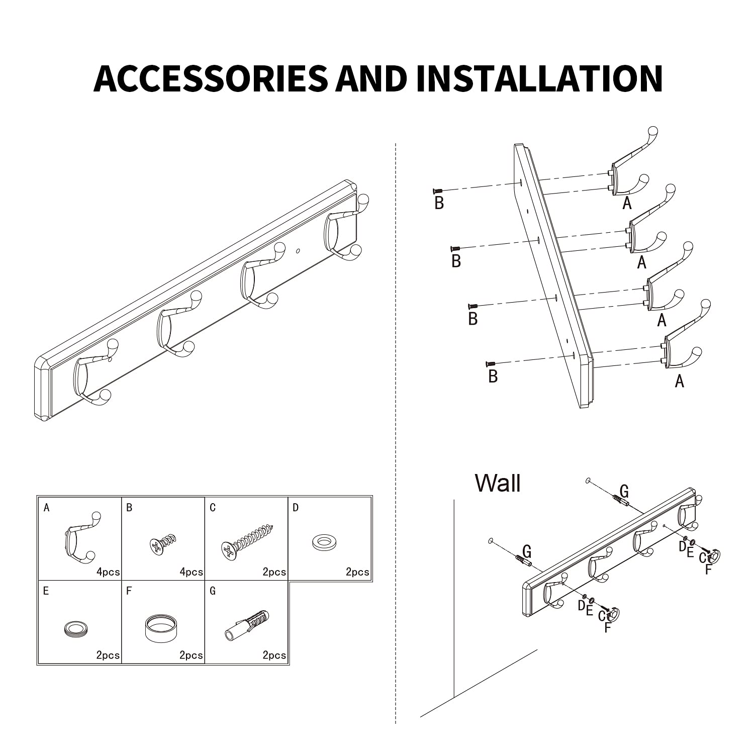 Badiano versatile rack for bedroom and foyer organization.