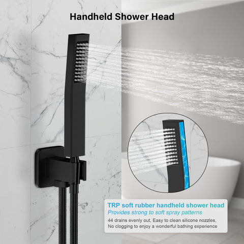 Baetuy 71-inch anti-kink shower hose extended for reach.