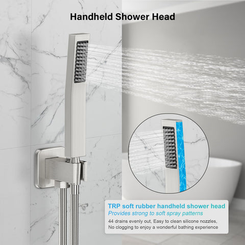 Baetuy 71-inch hose reaches every corner of the bathroom.