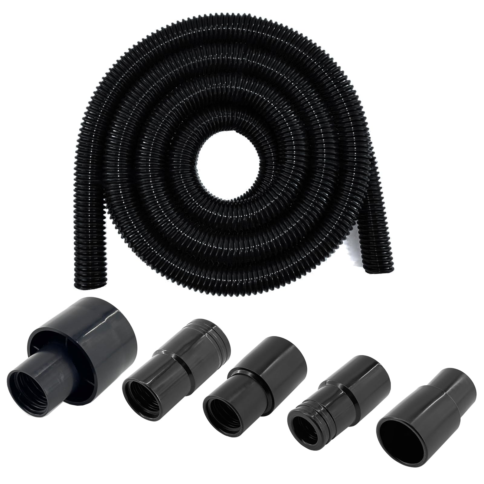 BAFOLLGY dust hose 12ft extended for woodworking dust collection.