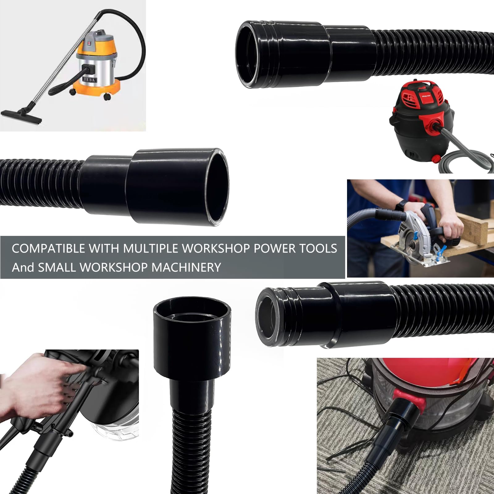 BAFOLLGY hose can be shortened to fit tight workspace areas.