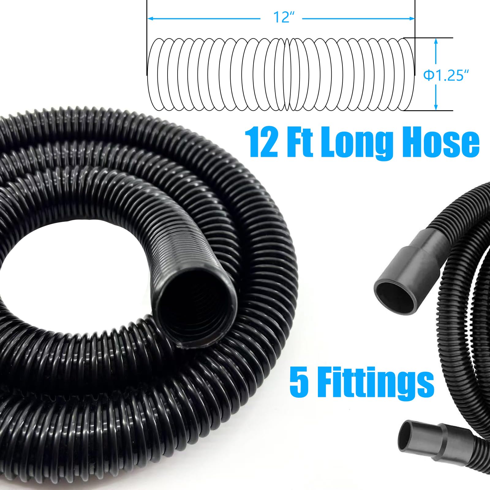 BAFOLLGY small-tool hose attachments for handheld vacuums and spot cleaning.