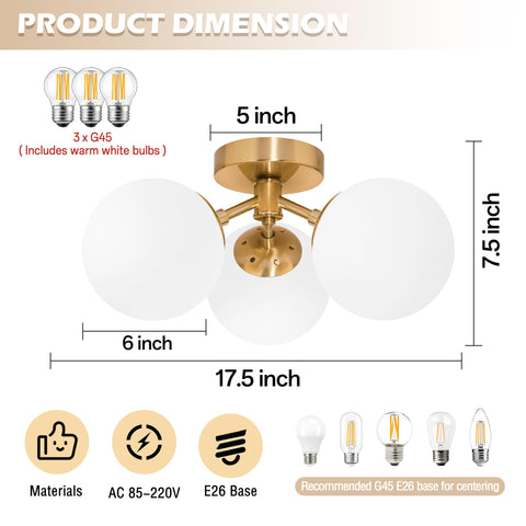 Bagood gold finish metal pole detail adds durability and premium look.