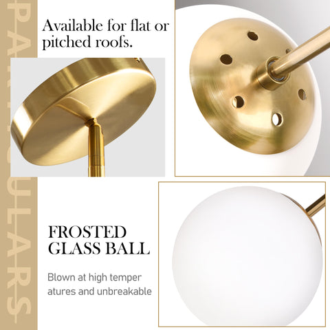 Bagood living room globe pendant adds modern rustic charm