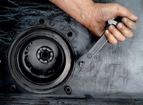 Bahco Alligator wrench made from industrial-grade steel for long life.