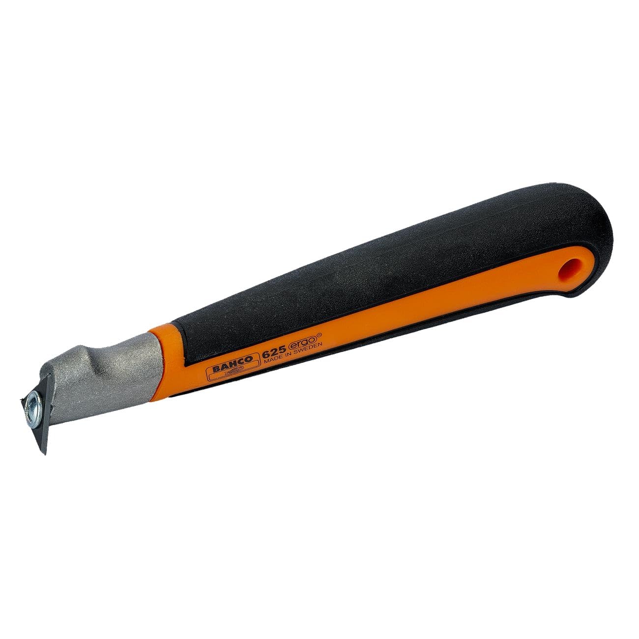 Bahco 625 scraper with interchangeable carbide blades enables precision on multiple surfaces