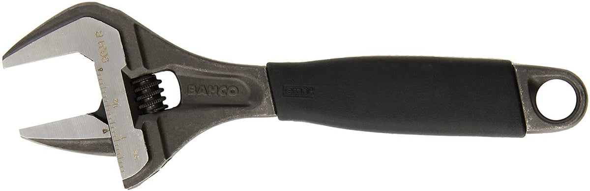 Bahco BAH9031RUS Ergo big-mouth wrench with rubber handle for maximum access in tight spaces.