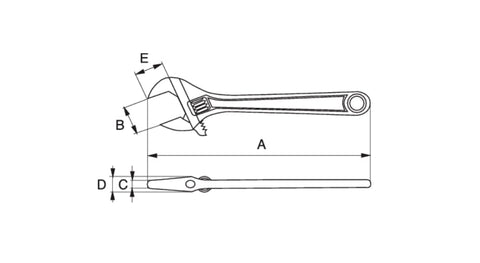 Bahco BAH9031RUS thermoplastic elastomer handle distributes pressure for comfort.