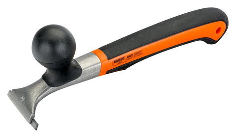 Bahco Ergo carbide scraper with 2-1/2-inch blade for efficient coating removal on wood, metal, concrete.