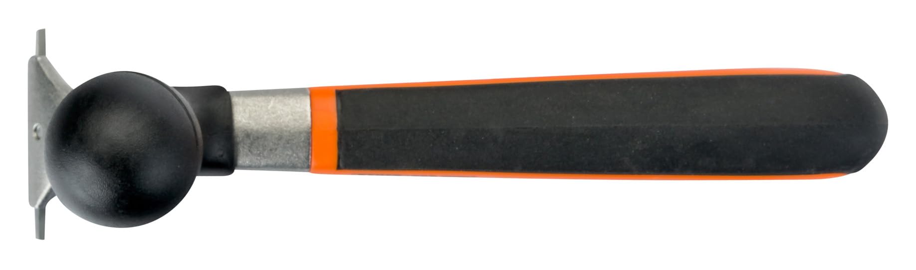 Two-component Bahco handle provides a secure, comfortable grip during long scraping sessions.