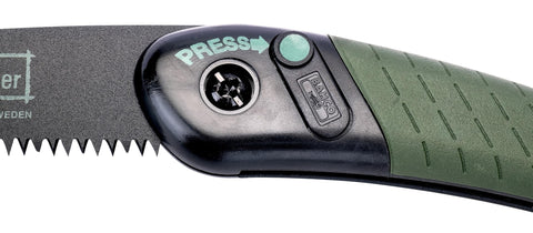 Bahco Laplander ergonomic two-component handle for a secure grip in all weather.