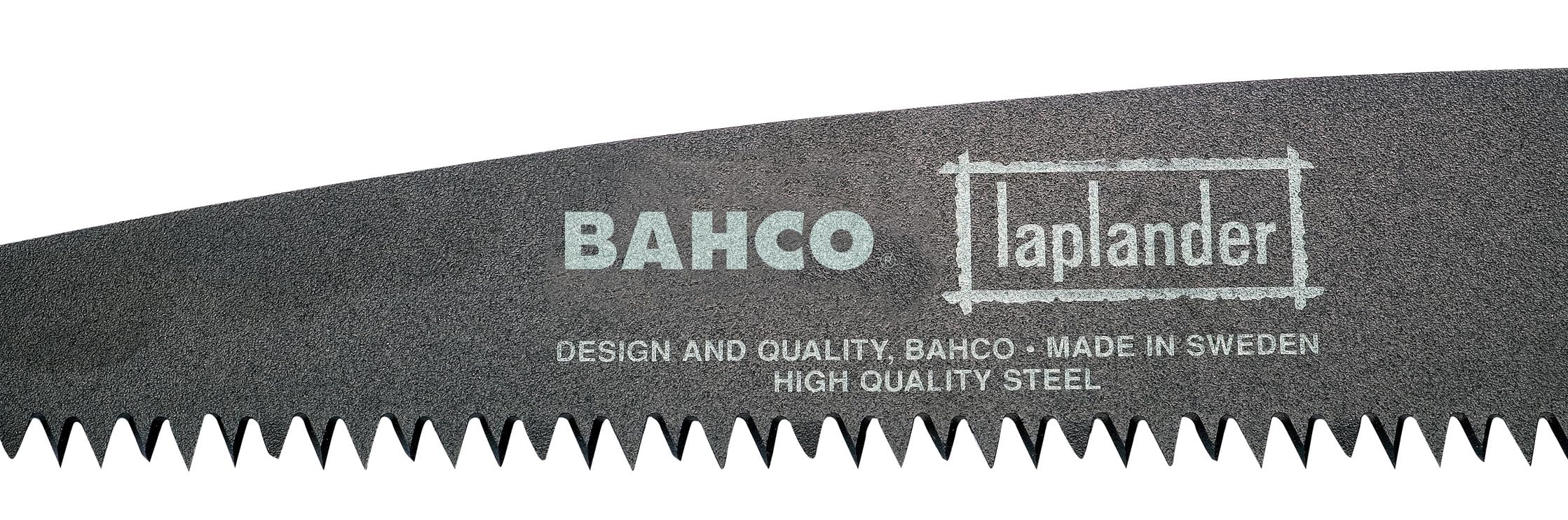 Bahco Laplander safety lock engaged in folded position for safe storage and transport.