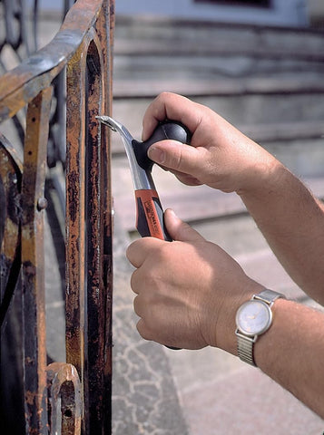 Includes holster for convenient pocket or belt storage during tough jobs.