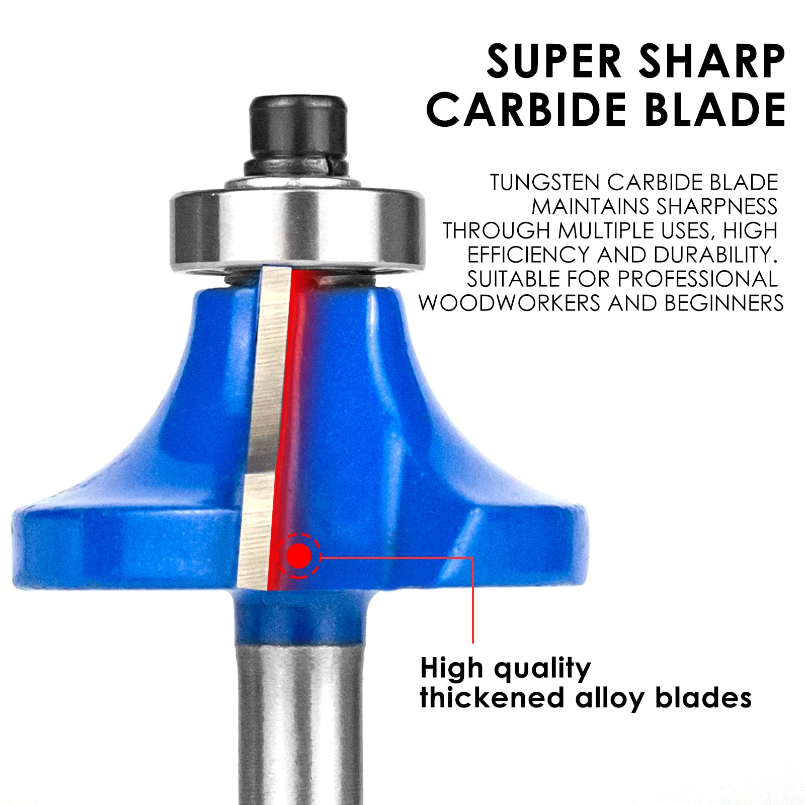 BAIDETS dovetail bit 3-8 inch for precise dovetail joints