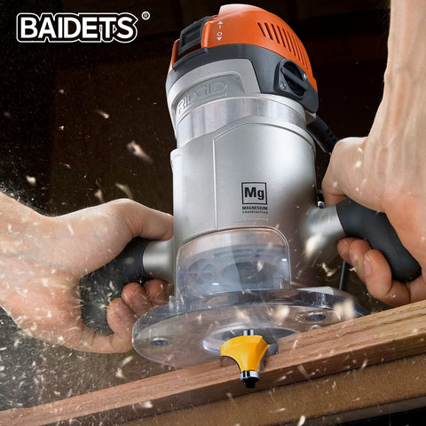 BAIDETS Panel pilot and flush trim bits simplify routing tasks.
