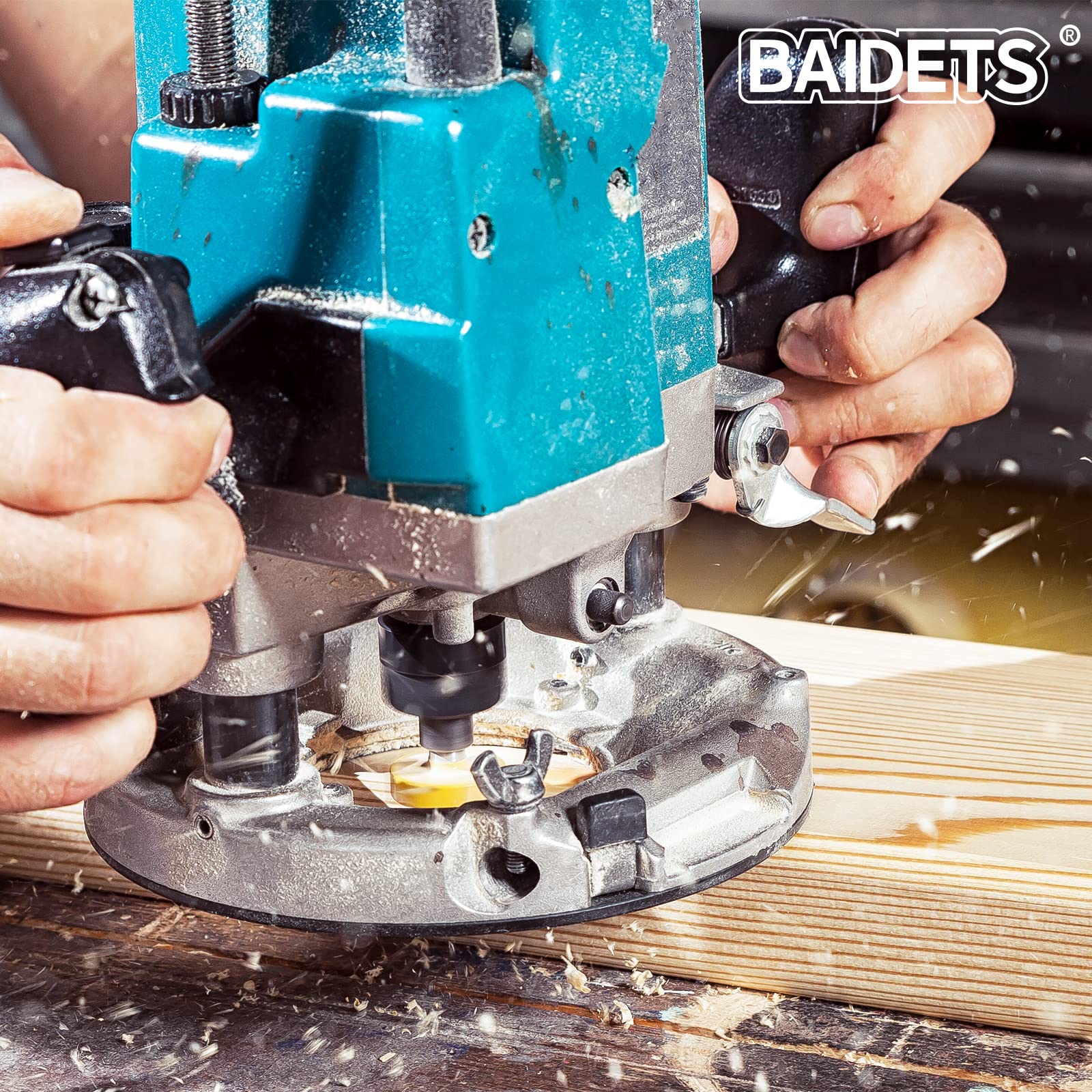 BAIDETS Straight bits with multiple diameters for edging and trimming.