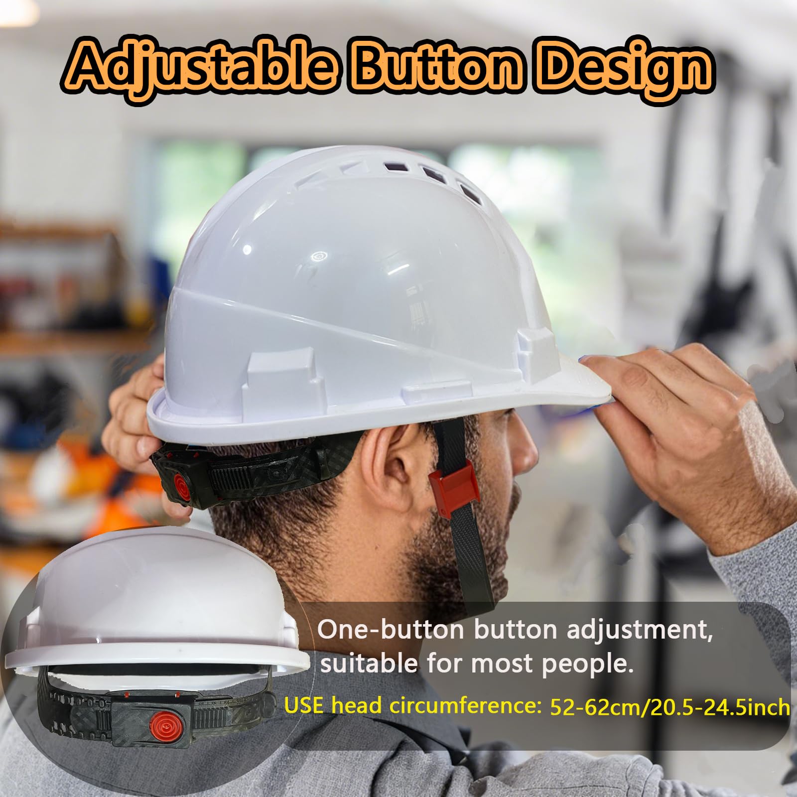 Bailiyake ABS construction helmet emphasizes durability and scratch resistance for long-term use.