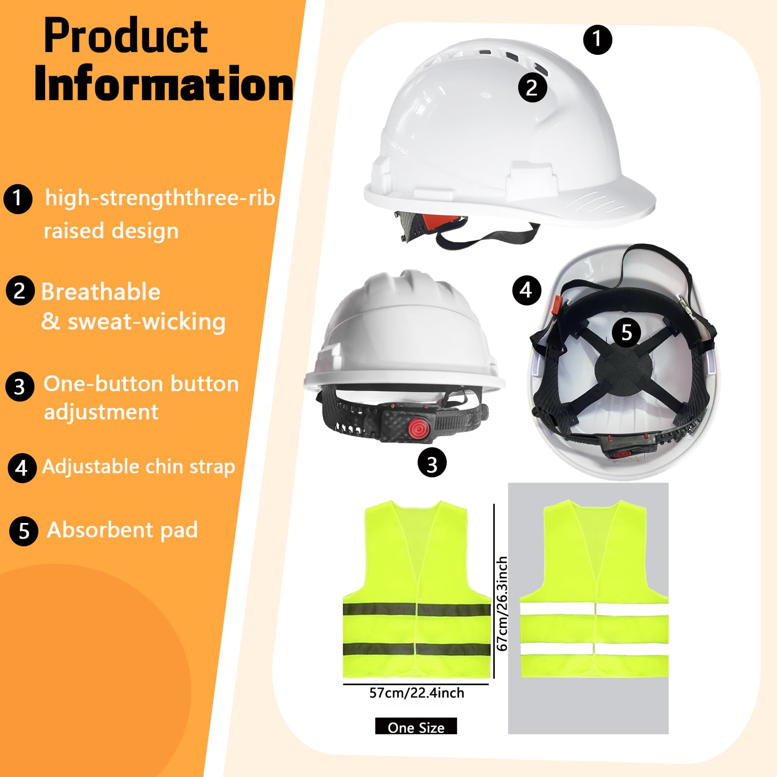 Bailiyake safety vests bulk package enhances visibility for team safety during outdoor tasks.