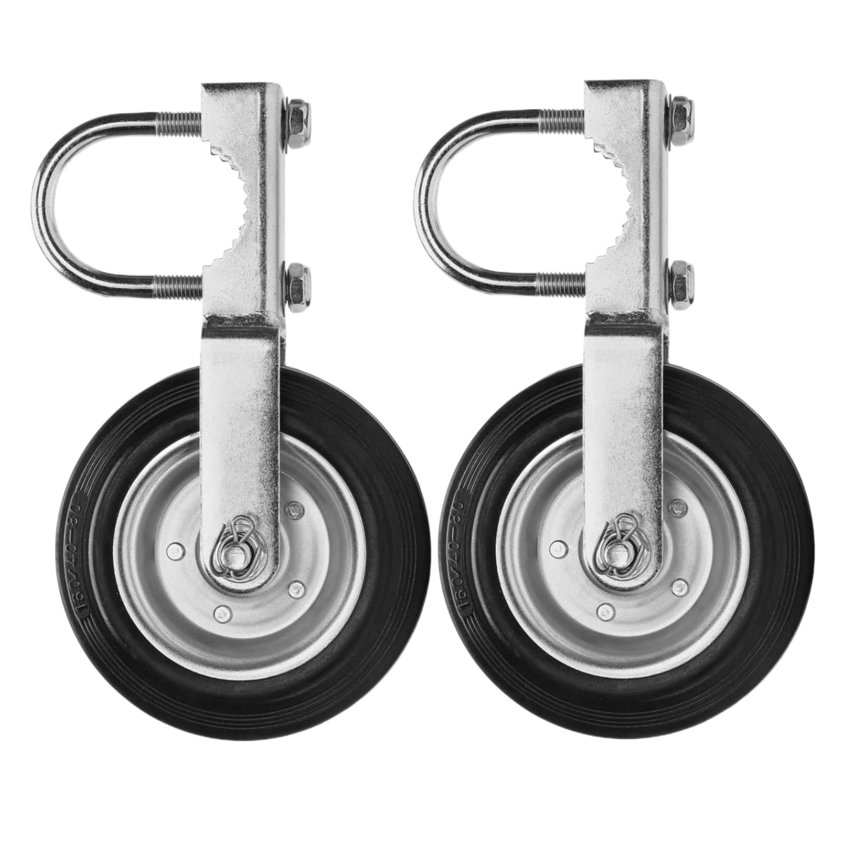 Bailoo gate wheel 6in diameter improves lift and prevents dragging.