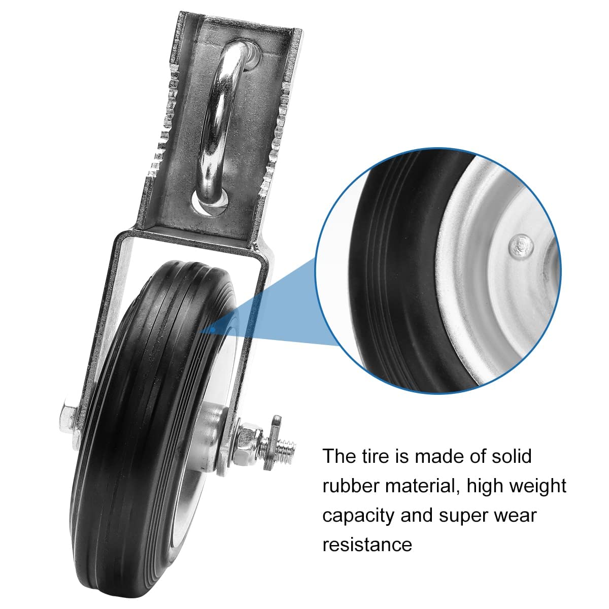 Bailoo gate wheel heavy-duty design supports up to 500 lbs.