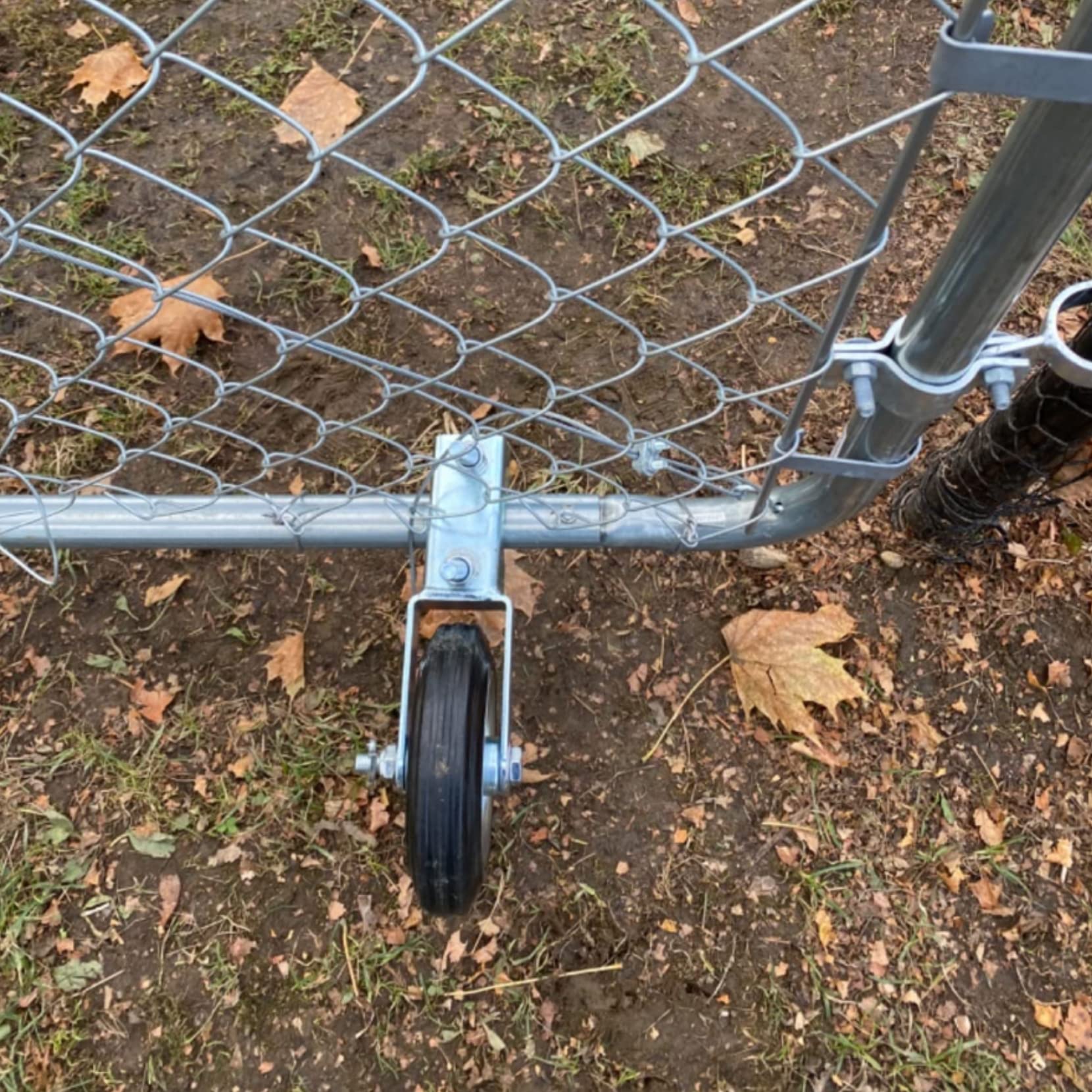 Bailoo wheel rolls smoothly over concrete and grass surfaces.