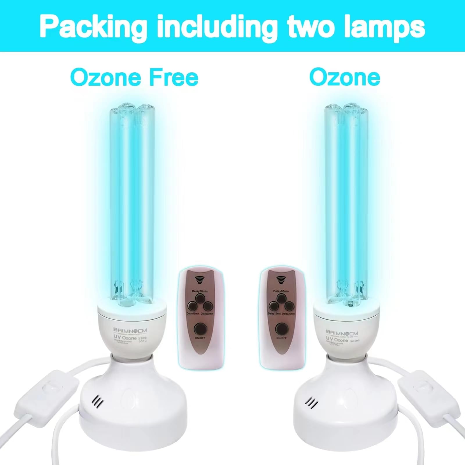 BAIMNOCM UV lamp remote control for easy operation