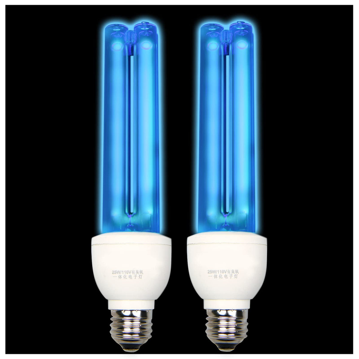 BAIMNOCM UV bulb with ozone close-up showing high UV transmission