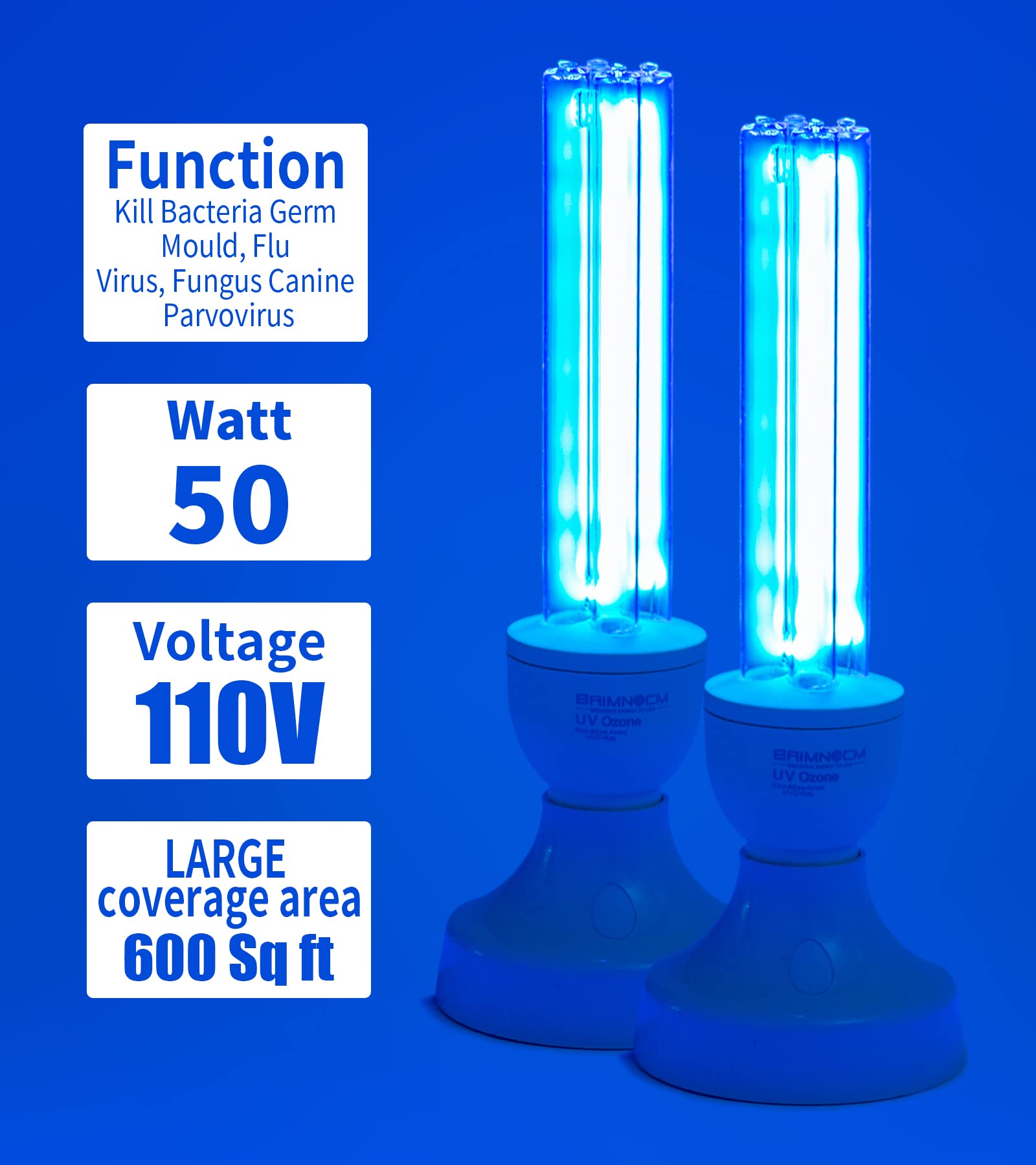 BAIMNOCM non-ozone lamp for safe, quick cleaning in bedrooms