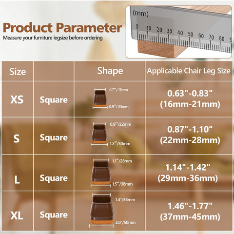 Baipok 28Pcs silicone-integrated protectors blend with legs for seamless appearance.