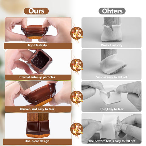 Baipok 28Pcs easy-install protectors slip on without nails or glue.