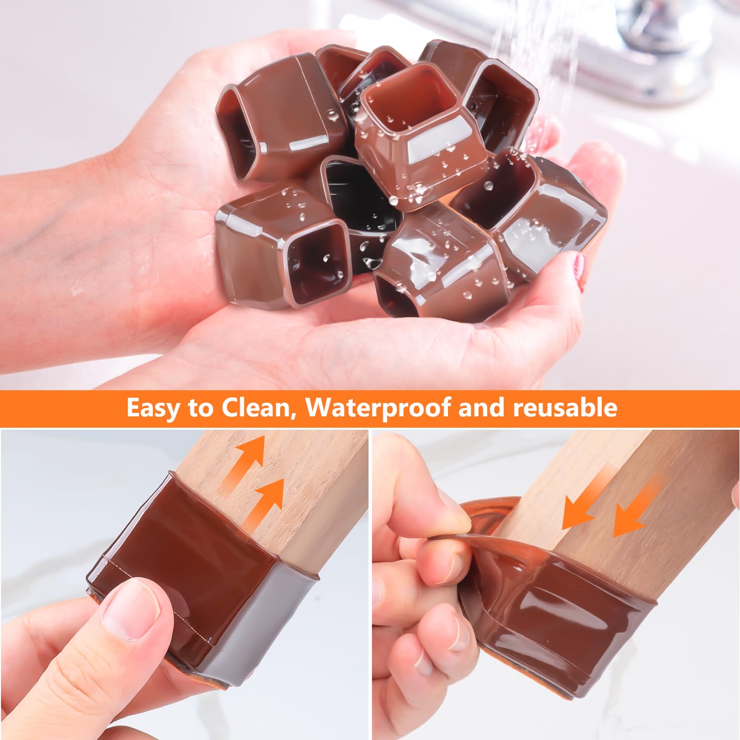 BAIPOK eco-friendly durable feet cups protect floors safe for kids and pets