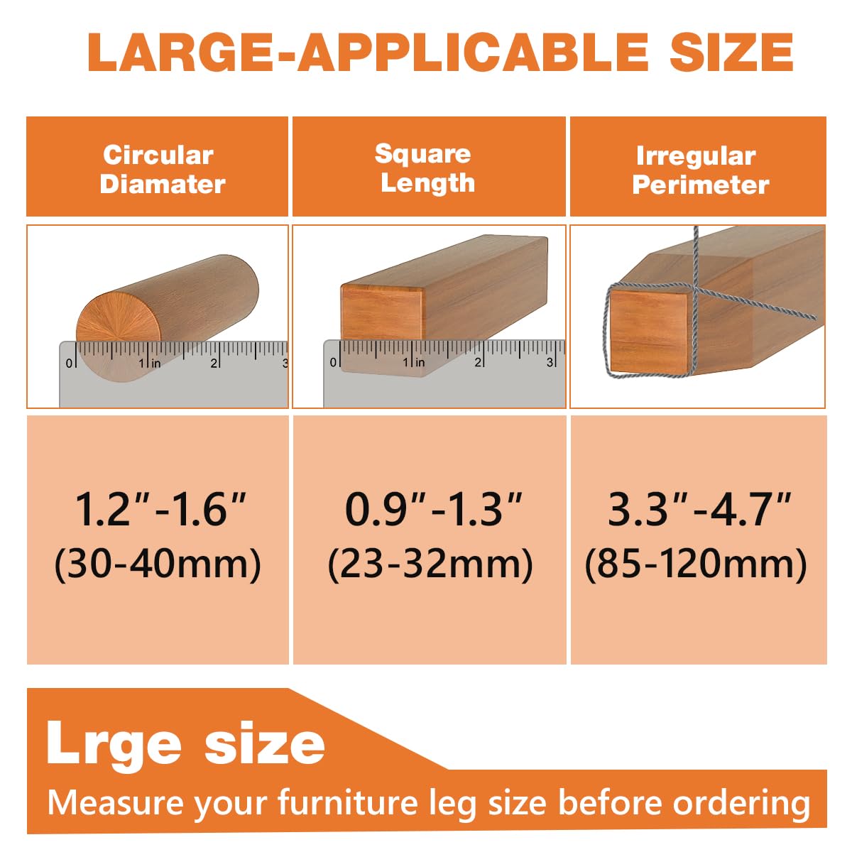 BAIPOK transparent felt-bottom protectors blend with furniture